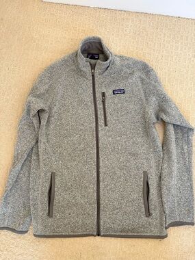Patagonia Heather Gray Full‑Zip Fleece Jacket